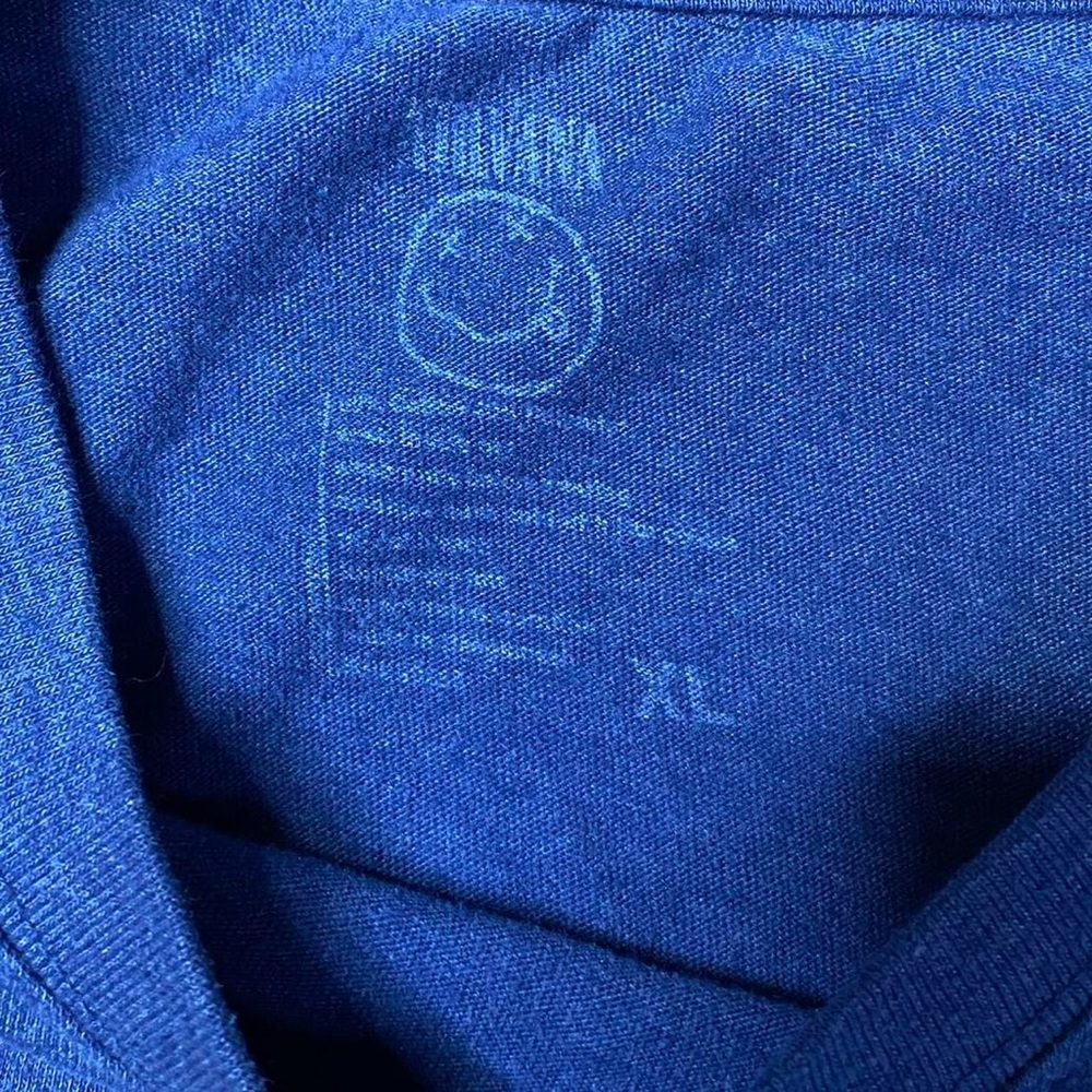 Nirvana band tee in blue and yellow - Picture 6 of 6